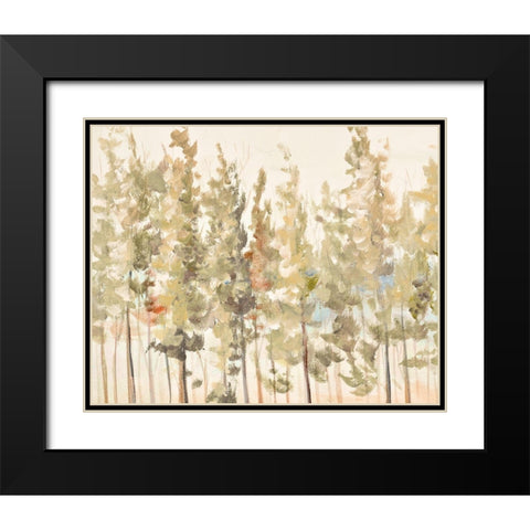Bosque Verde Brisa I Black Modern Wood Framed Art Print with Double Matting by Pinto, Patricia