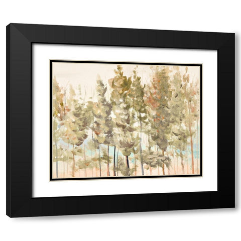 Bosque Verde Brisa II Black Modern Wood Framed Art Print with Double Matting by Pinto, Patricia