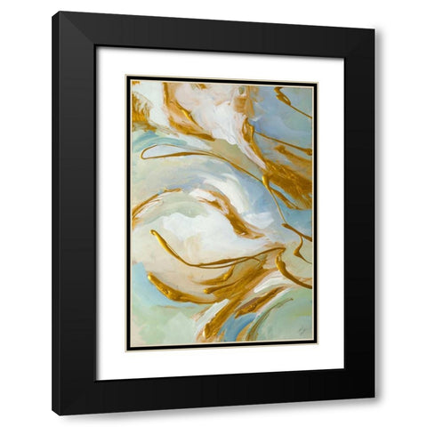 The Sea Sings Black Modern Wood Framed Art Print with Double Matting by Loreth, Lanie