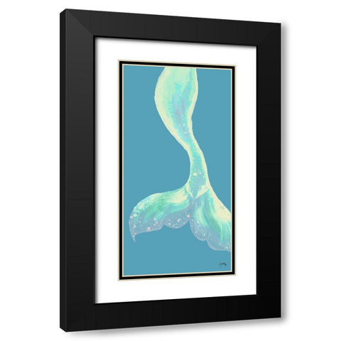 Vibrant Tail Black Modern Wood Framed Art Print with Double Matting by Medley, Elizabeth