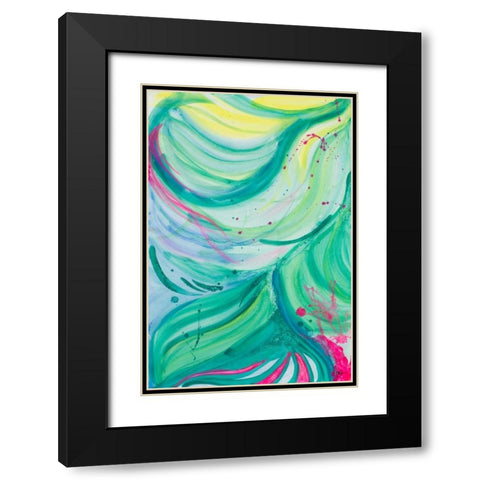 Contempo I Black Modern Wood Framed Art Print with Double Matting by Papa, Kat