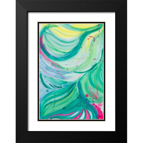 Contempo I Black Modern Wood Framed Art Print with Double Matting by Papa, Kat