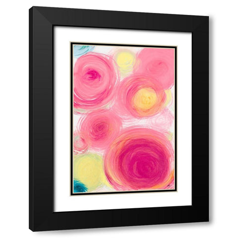 Contempo III Black Modern Wood Framed Art Print with Double Matting by Papa, Kat