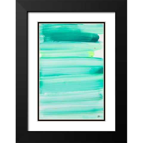 Colour Study I Black Modern Wood Framed Art Print with Double Matting by Papa, Kat