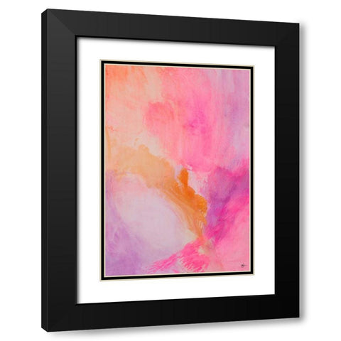 Contempo III Black Modern Wood Framed Art Print with Double Matting by Papa, Kat