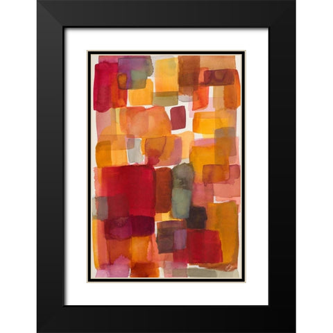 Mondays Melody I Black Modern Wood Framed Art Print with Double Matting by Loreth, Lanie