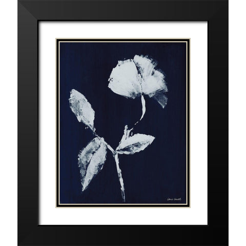 Floral Whisper In The Dark I Black Modern Wood Framed Art Print with Double Matting by Loreth, Lanie