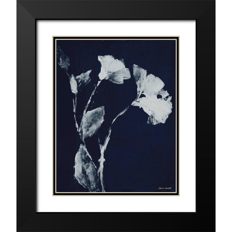 Floral Whisper In The Dark II Black Modern Wood Framed Art Print with Double Matting by Loreth, Lanie