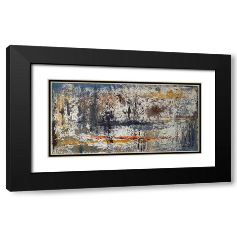 Rusted Black Modern Wood Framed Art Print with Double Matting by Pinto, Patricia