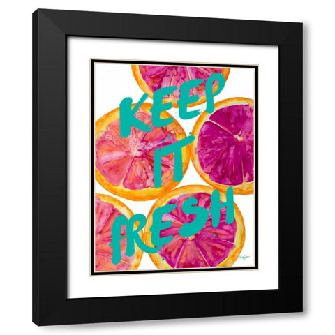 Fresh and Sweet I Black Modern Wood Framed Art Print with Double Matting by James, Nola