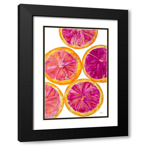 Fruit Punch I Black Modern Wood Framed Art Print with Double Matting by James, Nola