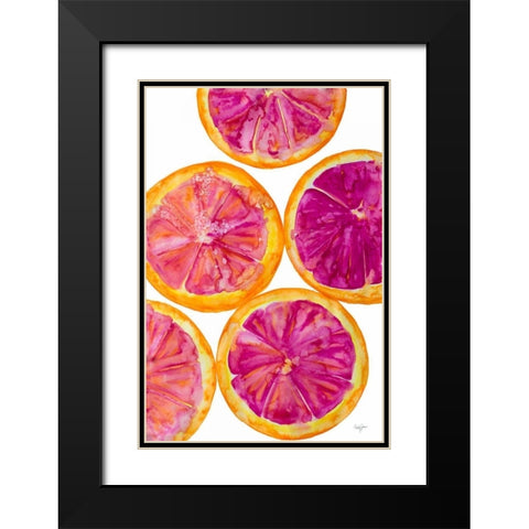 Fruit Punch I Black Modern Wood Framed Art Print with Double Matting by James, Nola