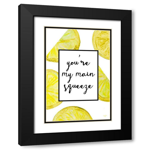 Main Squeeze Black Modern Wood Framed Art Print with Double Matting by James, Nola