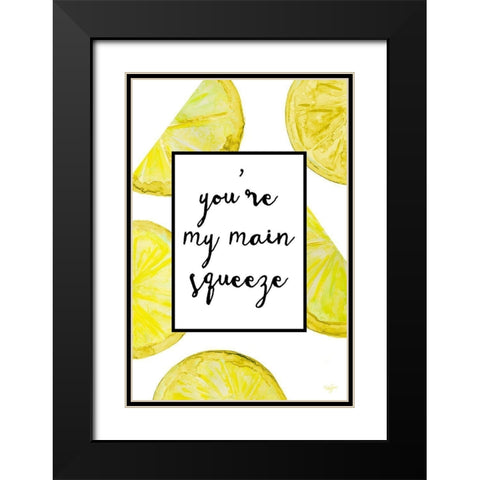 Main Squeeze Black Modern Wood Framed Art Print with Double Matting by James, Nola