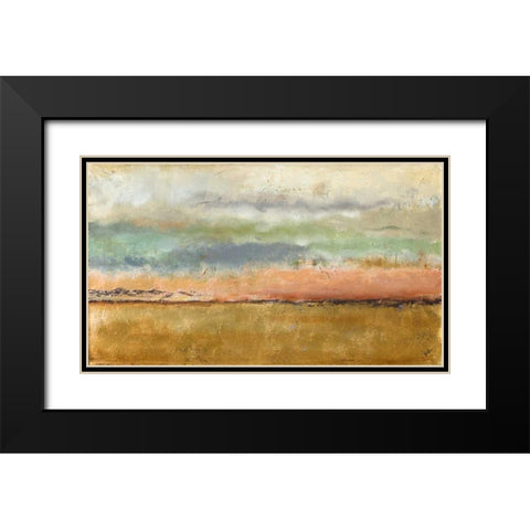 Sunset In The Cornfield Black Modern Wood Framed Art Print with Double Matting by Pinto, Patricia