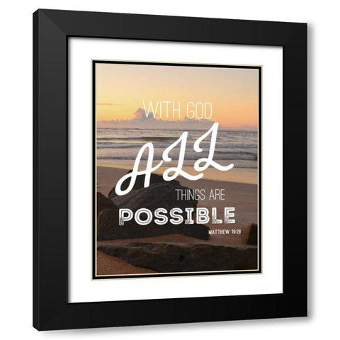 With God Black Modern Wood Framed Art Print with Double Matting by Peck, Gail