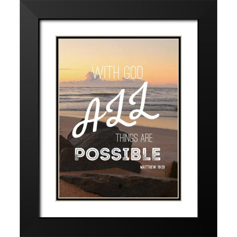 With God Black Modern Wood Framed Art Print with Double Matting by Peck, Gail