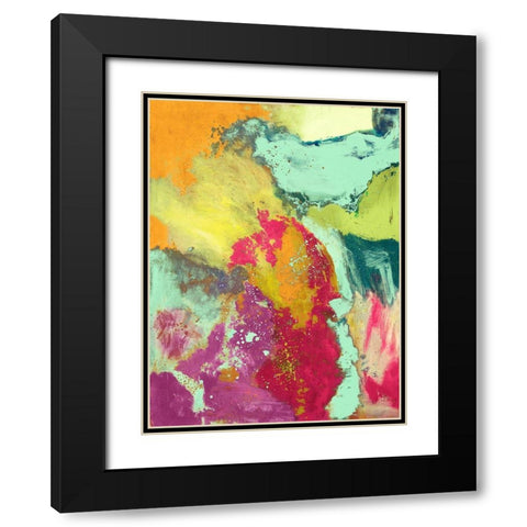 Movement Black Modern Wood Framed Art Print with Double Matting by Maria, Robin