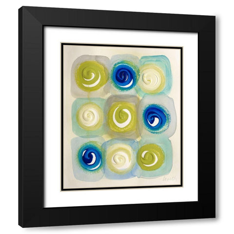 Modern Joy Black Modern Wood Framed Art Print with Double Matting by Loreth, Lanie