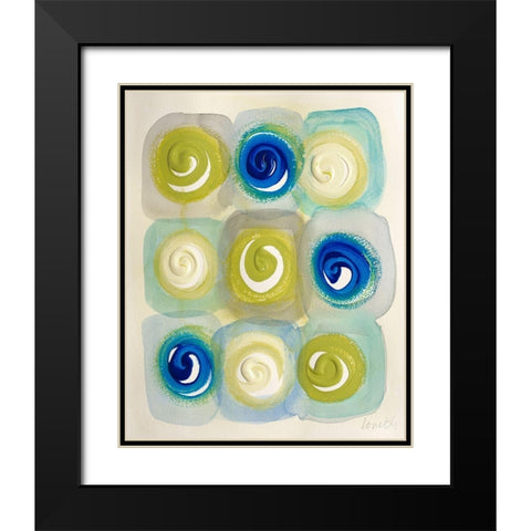 Modern Joy Black Modern Wood Framed Art Print with Double Matting by Loreth, Lanie