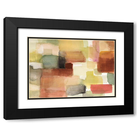 Woven Hills Black Modern Wood Framed Art Print with Double Matting by Loreth, Lanie