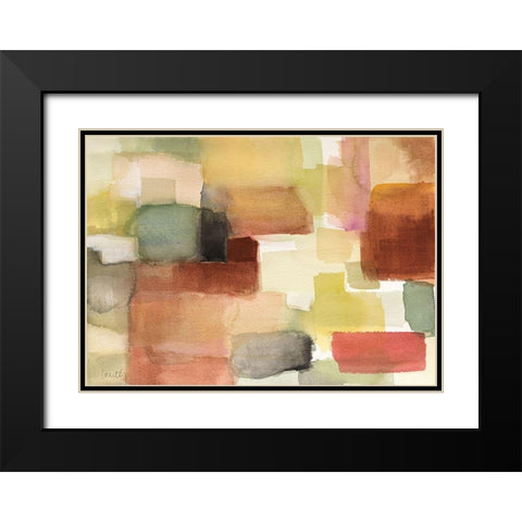 Woven Hills Black Modern Wood Framed Art Print with Double Matting by Loreth, Lanie