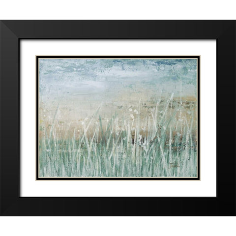 Grass Memories Black Modern Wood Framed Art Print with Double Matting by Pinto, Patricia