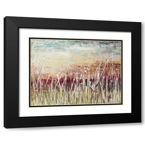 Tall Grass At Sunset Black Modern Wood Framed Art Print with Double Matting by Pinto, Patricia