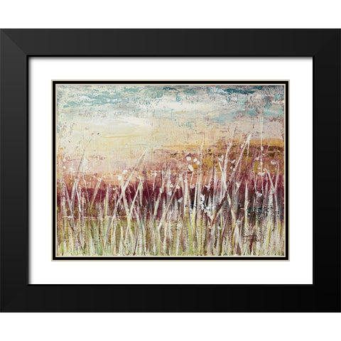 Tall Grass At Sunset Black Modern Wood Framed Art Print with Double Matting by Pinto, Patricia