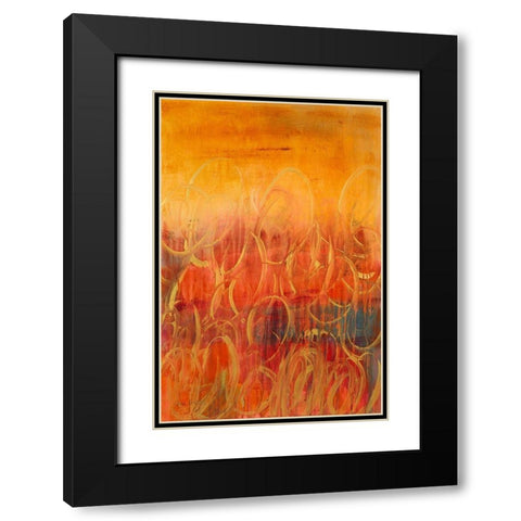 Retrospective I Black Modern Wood Framed Art Print with Double Matting by Loreth, Lanie