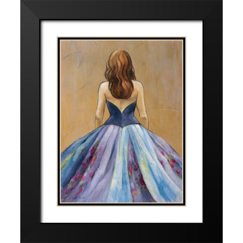 Still Woman In Dress Black Modern Wood Framed Art Print with Double Matting by Loreth, Lanie