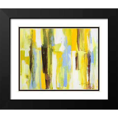 Garden Abstract I Black Modern Wood Framed Art Print with Double Matting by Loreth, Lanie