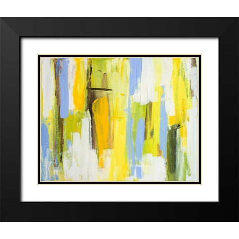 Garden Abstract II Black Modern Wood Framed Art Print with Double Matting by Loreth, Lanie