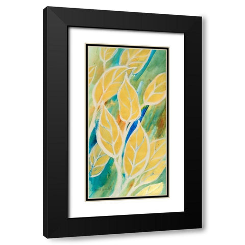 Swaying Leaves I Black Modern Wood Framed Art Print with Double Matting by Loreth, Lanie
