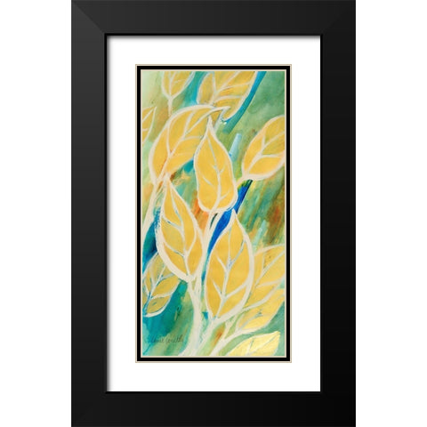 Swaying Leaves I Black Modern Wood Framed Art Print with Double Matting by Loreth, Lanie