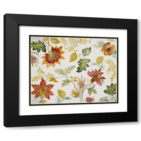 Festive Harvest Black Modern Wood Framed Art Print with Double Matting by Loreth, Lanie