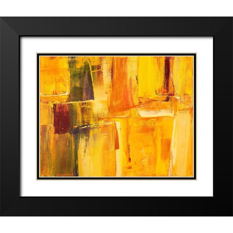 Impromptu Black Modern Wood Framed Art Print with Double Matting by Loreth, Lanie