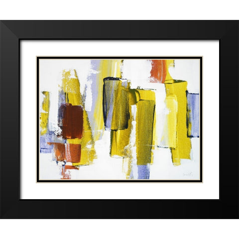 Spring Drifts II Black Modern Wood Framed Art Print with Double Matting by Loreth, Lanie
