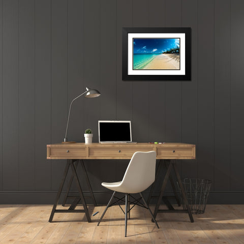 Cayman Islands Beach Black Modern Wood Framed Art Print with Double Matting by Bill Carson Photography