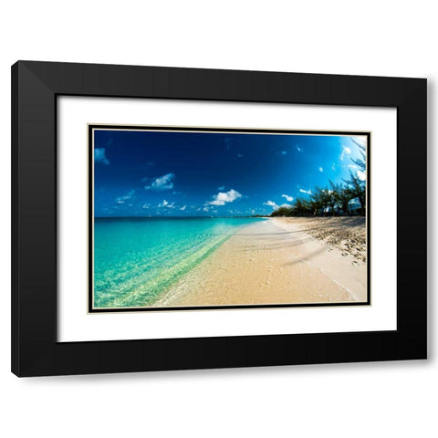 Cayman Islands Beach Black Modern Wood Framed Art Print with Double Matting by Bill Carson Photography