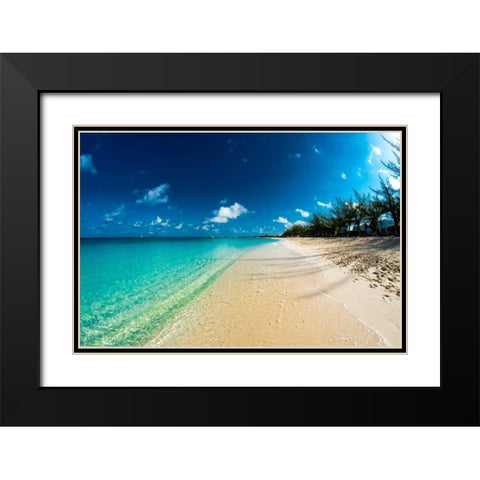 Cayman Islands Beach Black Modern Wood Framed Art Print with Double Matting by Bill Carson Photography