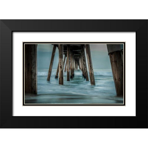 Surf Black Modern Wood Framed Art Print with Double Matting by Bill Carson Photography
