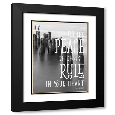 Rule Your Heart Black Modern Wood Framed Art Print with Double Matting by Bill Carson Photography