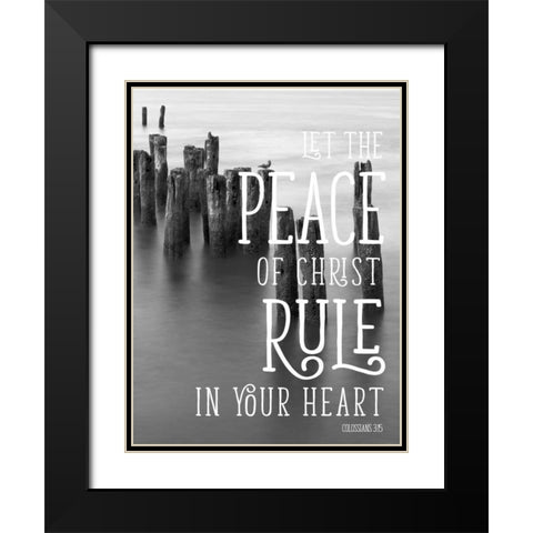 Rule Your Heart Black Modern Wood Framed Art Print with Double Matting by Bill Carson Photography