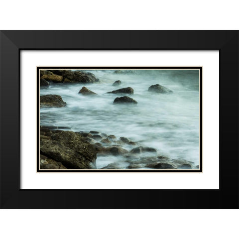 Rocks II Black Modern Wood Framed Art Print with Double Matting by Bill Carson Photography