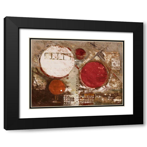 Red Jester Black Modern Wood Framed Art Print with Double Matting by Meneely, Dan