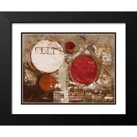 Red Jester Black Modern Wood Framed Art Print with Double Matting by Meneely, Dan