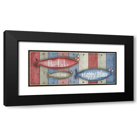 Lake Place I Black Modern Wood Framed Art Print with Double Matting by Metz, Andi