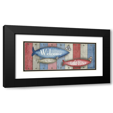 Lake Place II Black Modern Wood Framed Art Print with Double Matting by Metz, Andi
