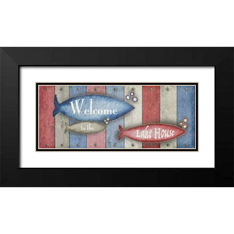 Lake Place II Black Modern Wood Framed Art Print with Double Matting by Metz, Andi